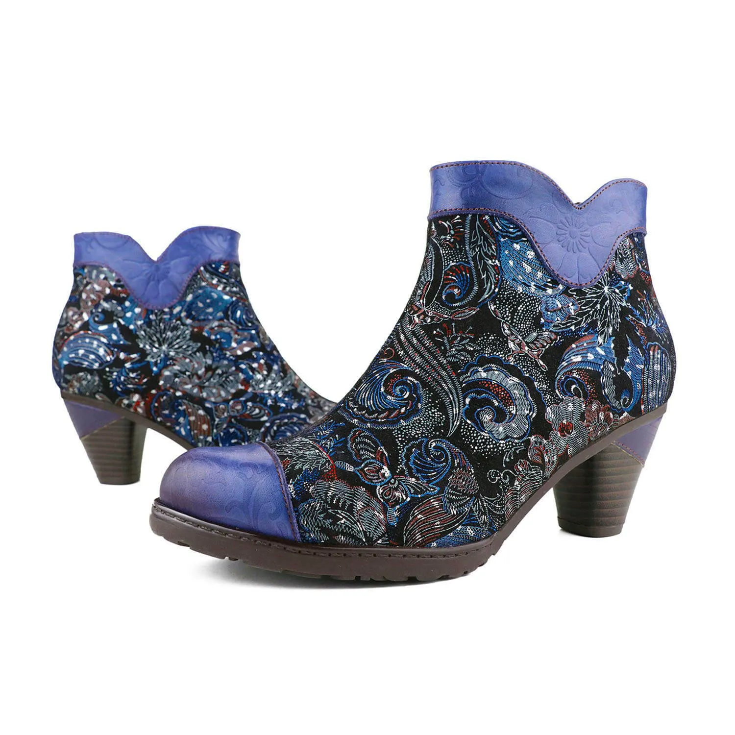 Kimora Vintage Genuine Leather Ankle Boots