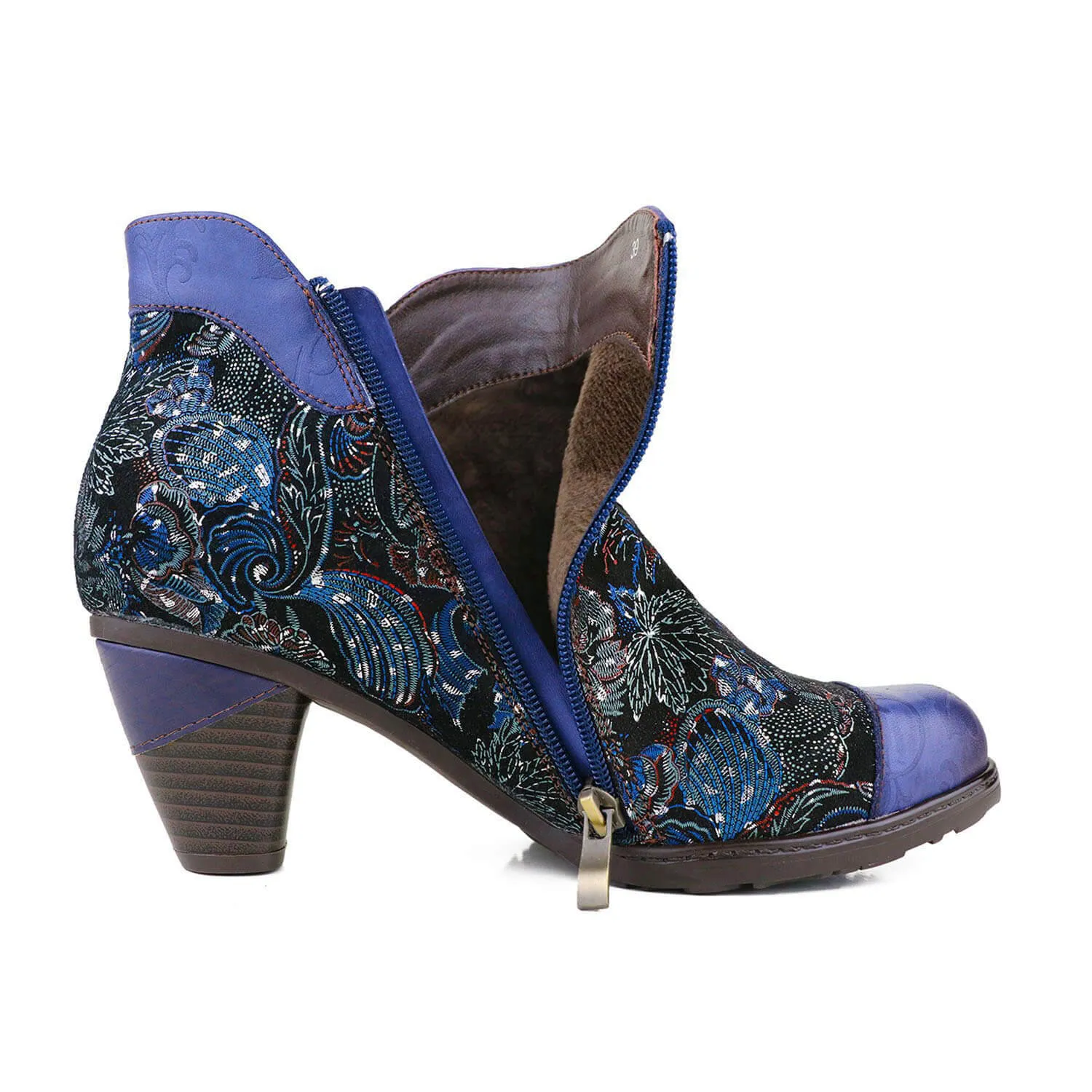 Kimora Vintage Genuine Leather Ankle Boots