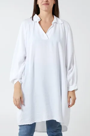 Kiwi Collar Shirt Tunic