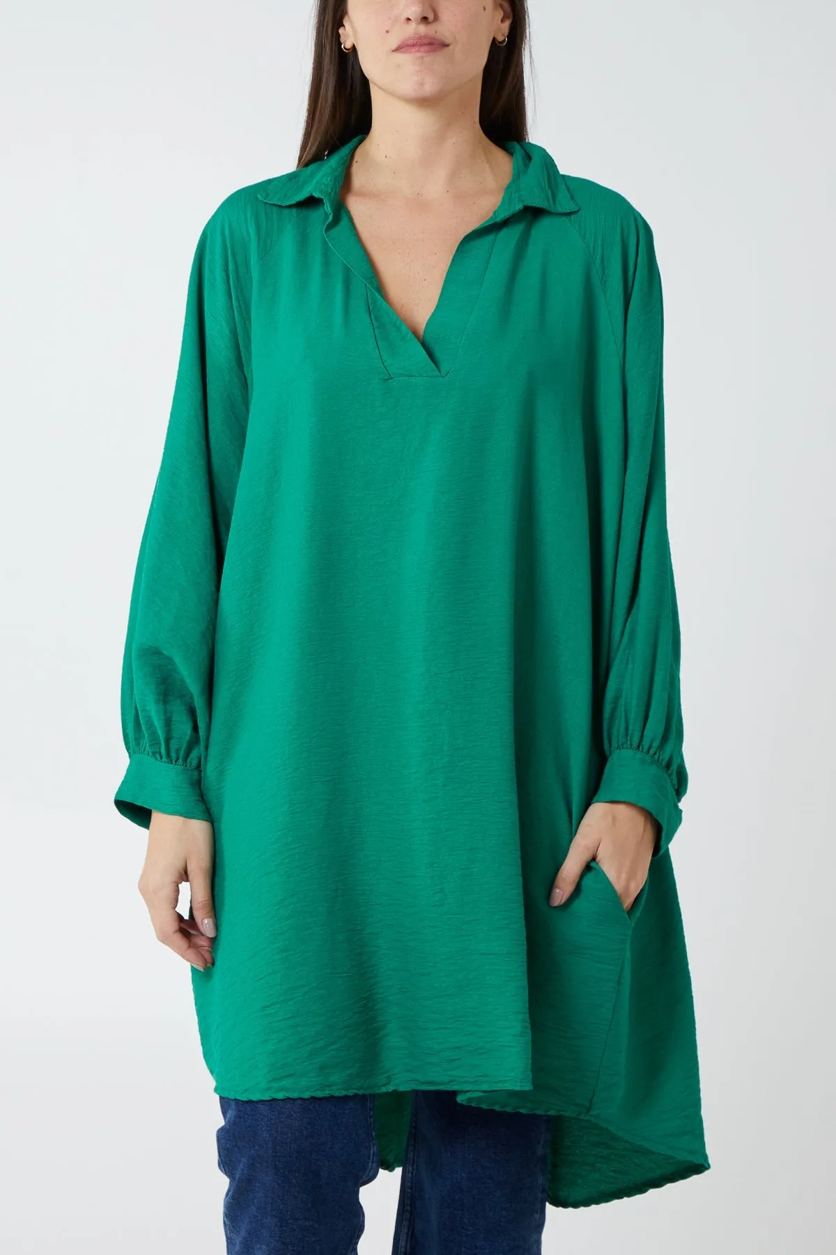 Kiwi Collar Shirt Tunic