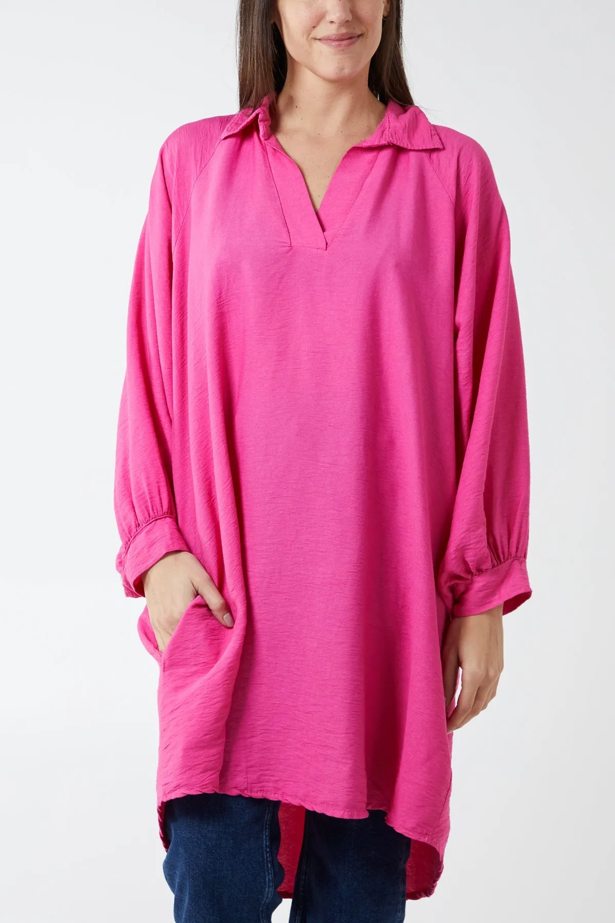 Kiwi Collar Shirt Tunic