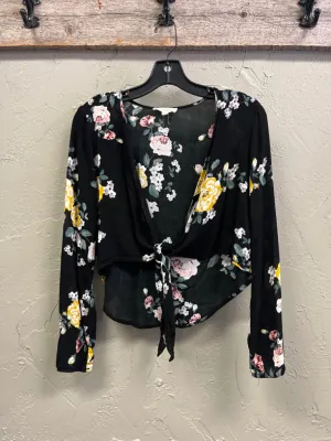 LA HEARTS TIE FRONT TOP
