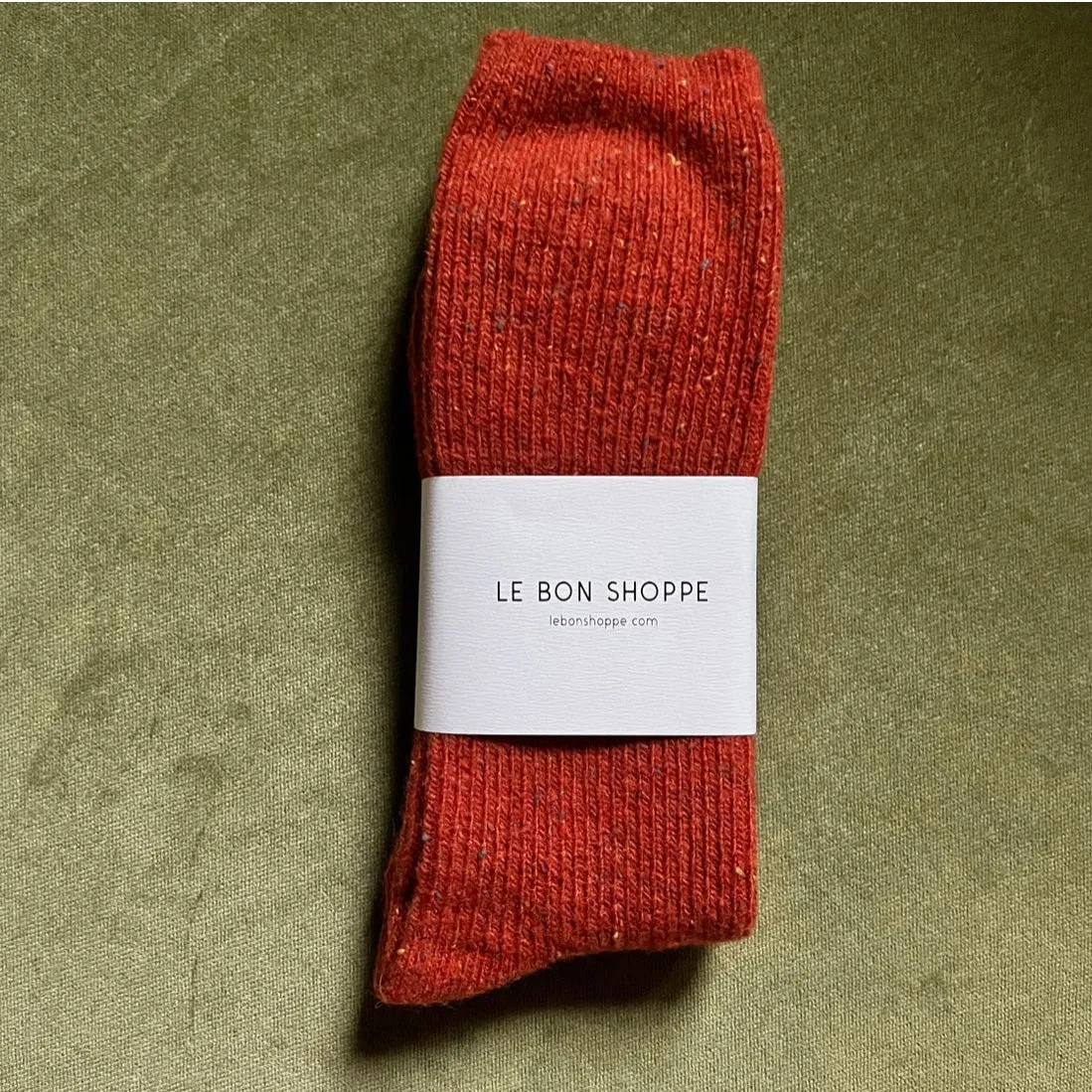 Le Bon Shoppe Snow Socks-Gingerbread moo o is