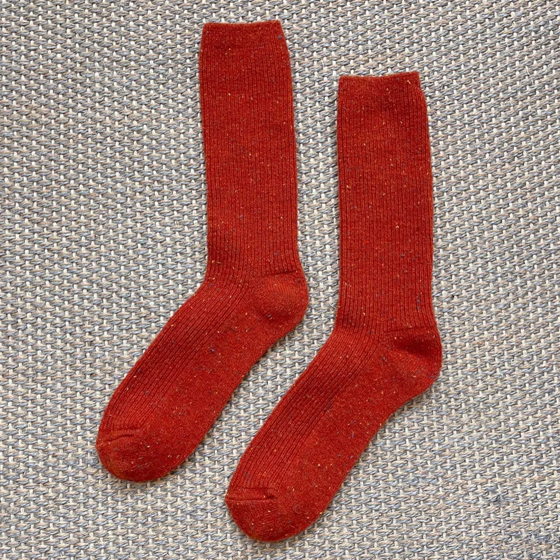 Le Bon Shoppe Snow Socks-Gingerbread moo o is