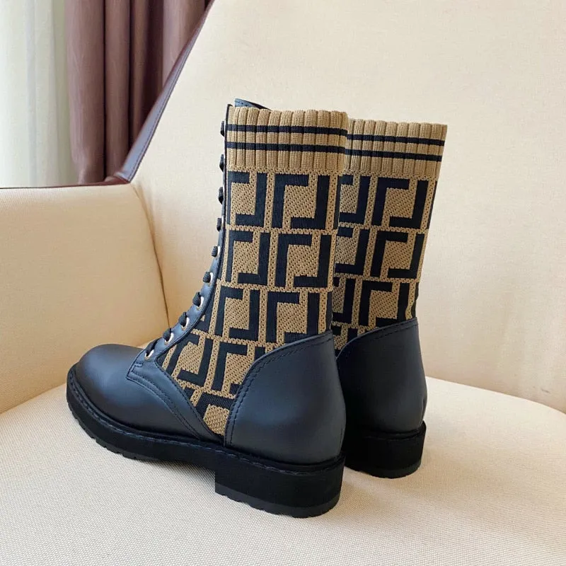 leather Ankle Booties for Women