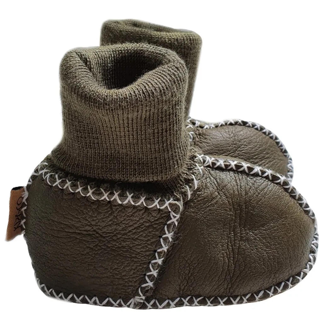 Leather Baby Booties