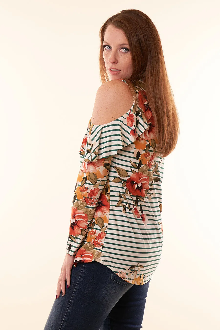 Leave Your Mark Long Sleeve Cold Shoulder Top