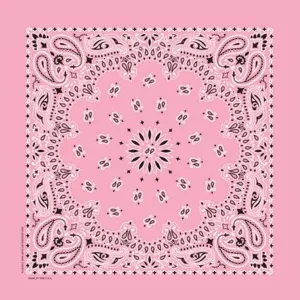 Light Pink Paisley Bandana