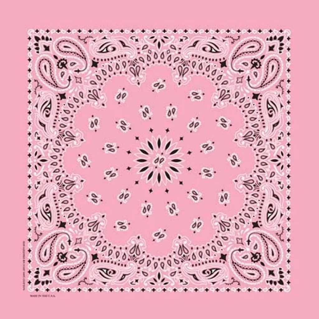 Light Pink Paisley Bandana
