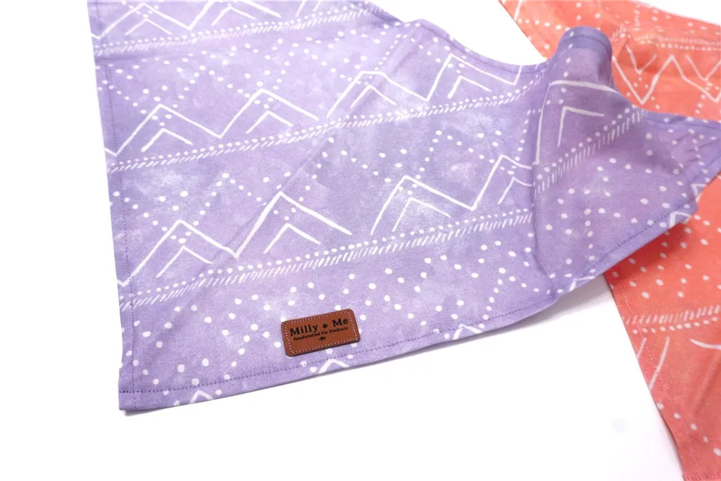 Lilac Geo Mountains - Pet Bandana