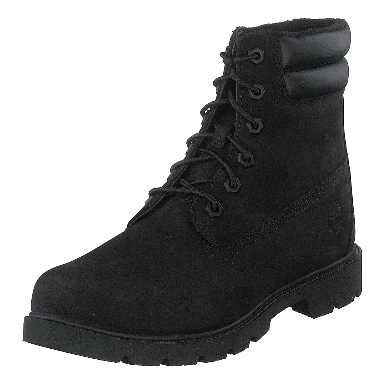 Linden Woods 6in Faux Fur Line Jet Black