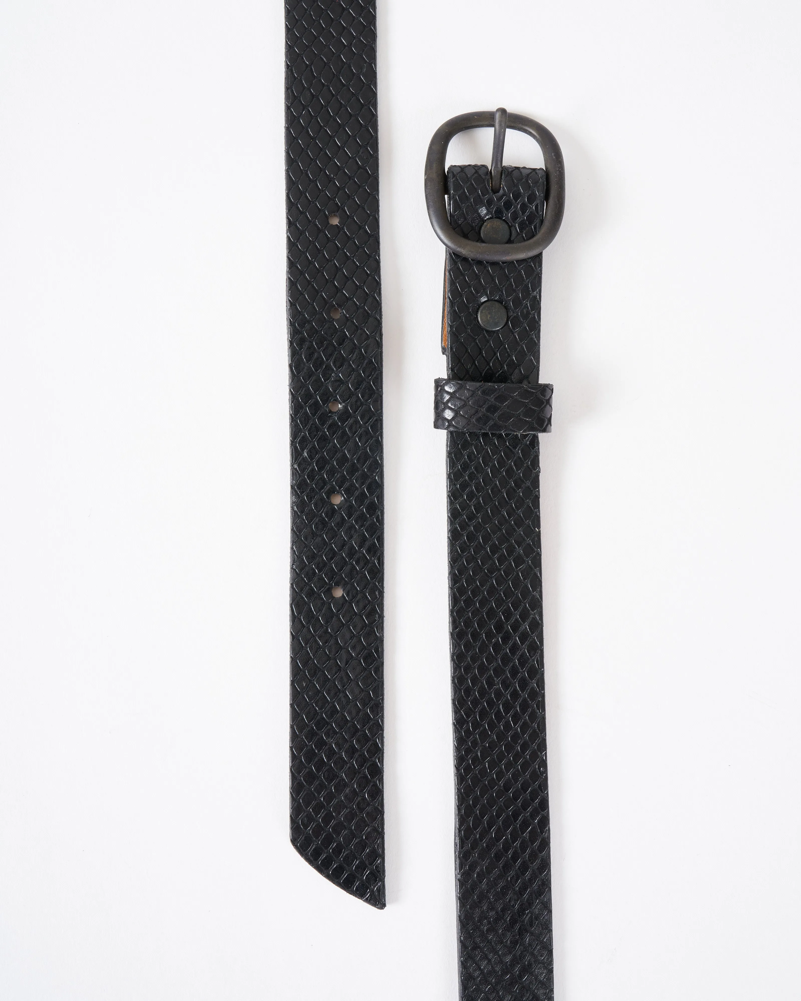 mara belt - black lizard