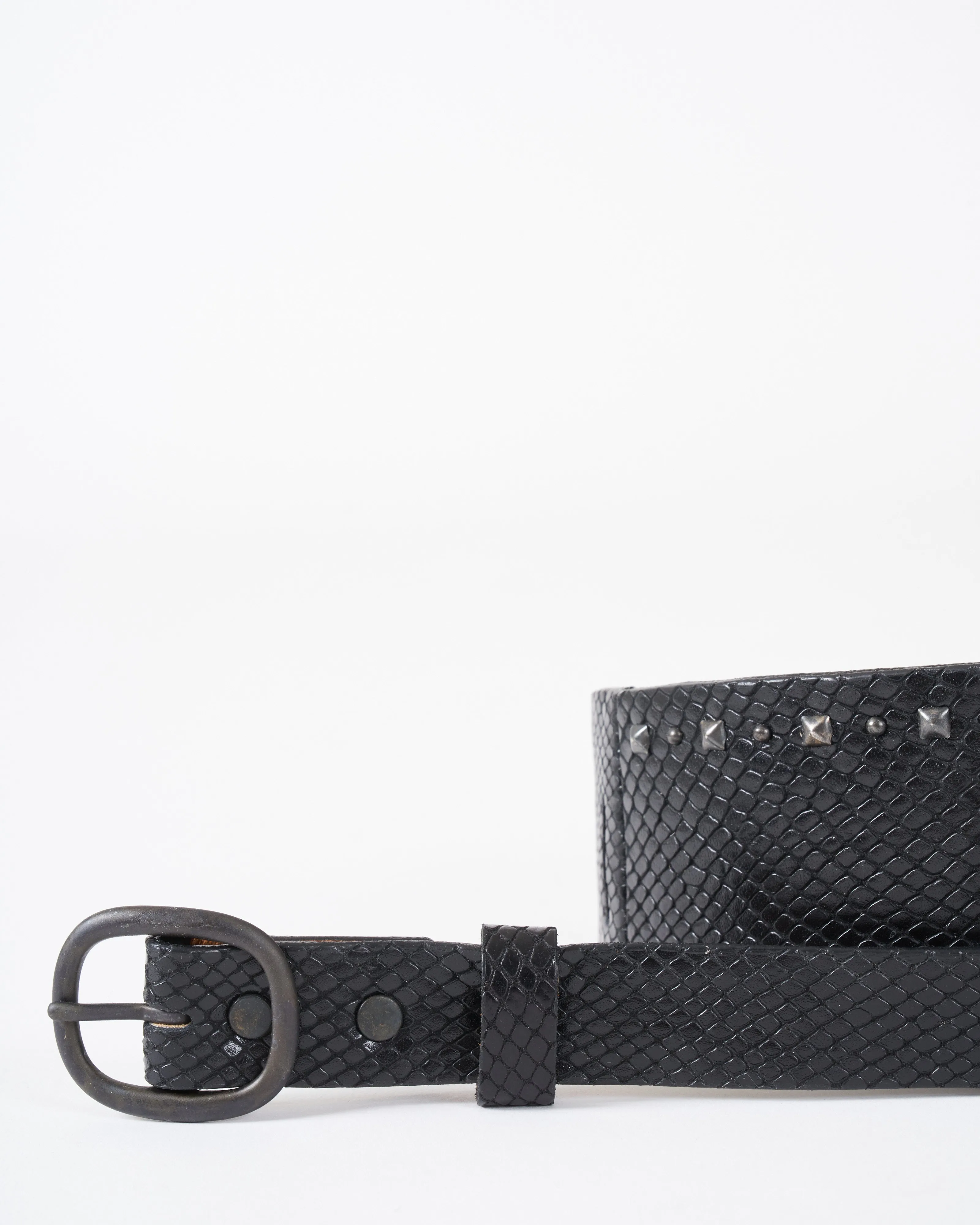 mara belt - black lizard