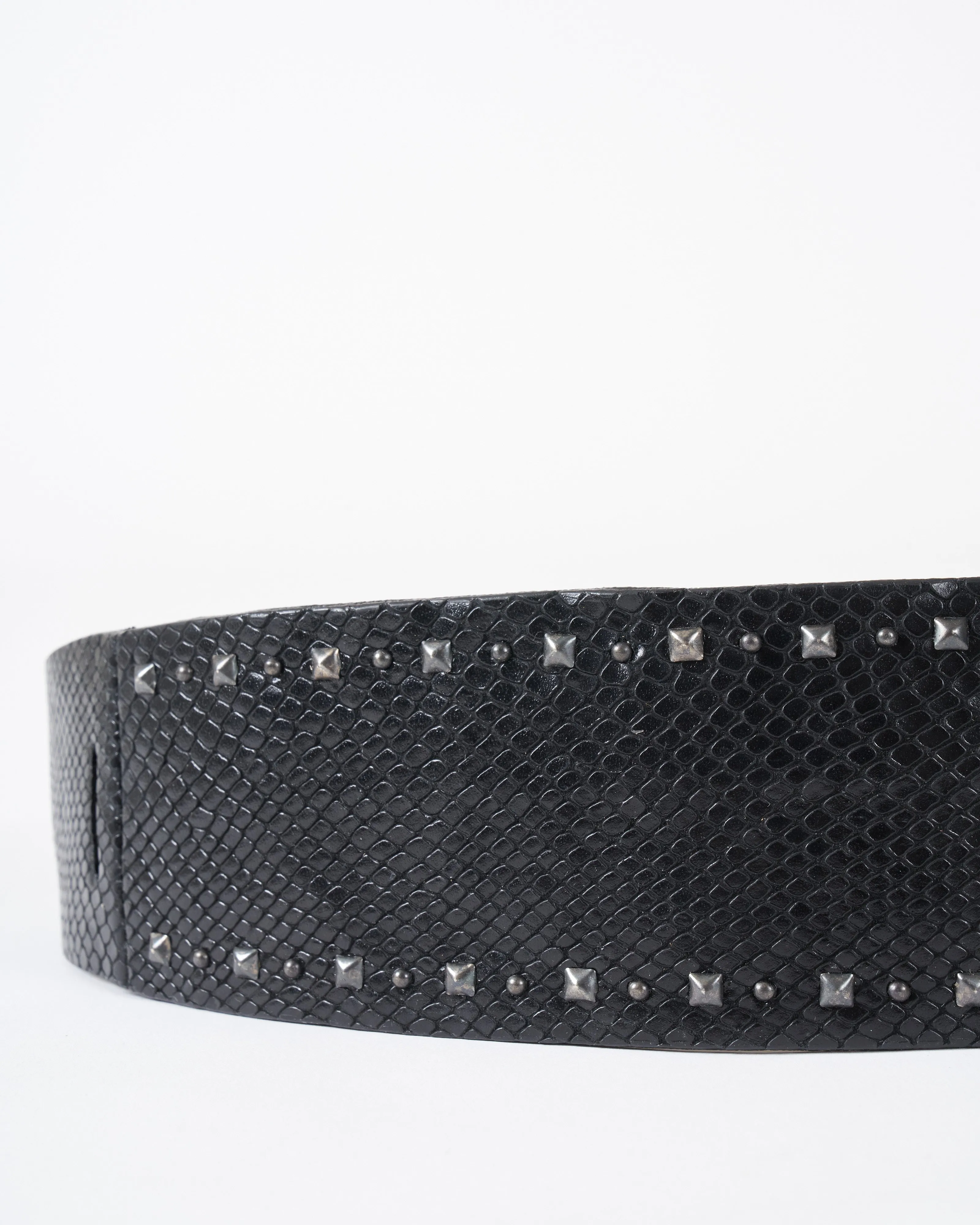 mara belt - black lizard