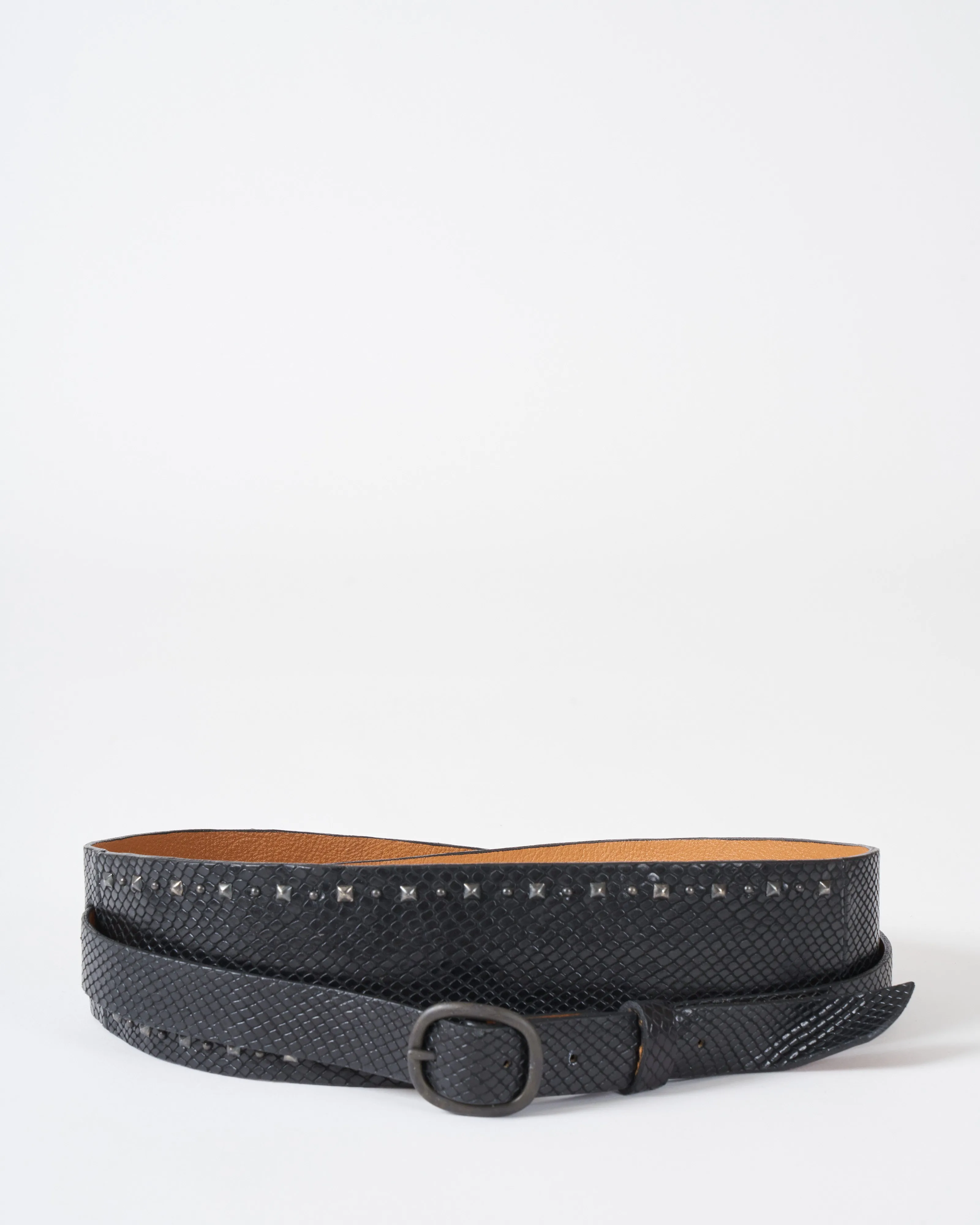 mara belt - black lizard