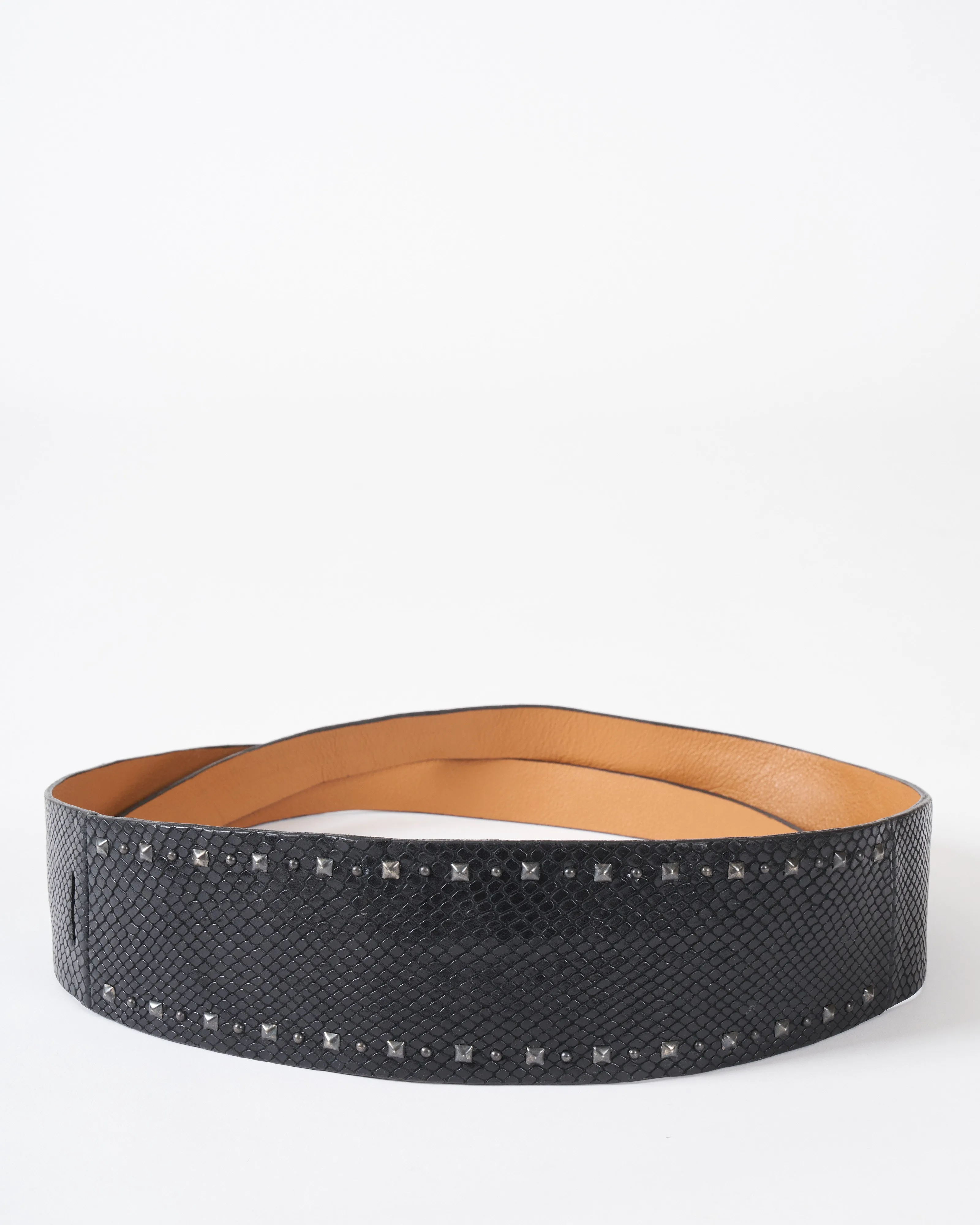 mara belt - black lizard