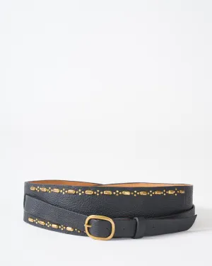 mara belt - black nappa