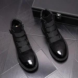 Men luxury fashion warm fur snow boots