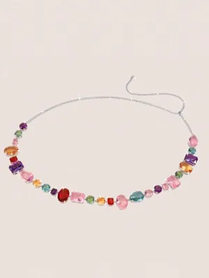 Midsummer Dream Waist Chain Colorful Zircon Water Diamond Chain Belt Accessories Creative Waist Cover Decoration