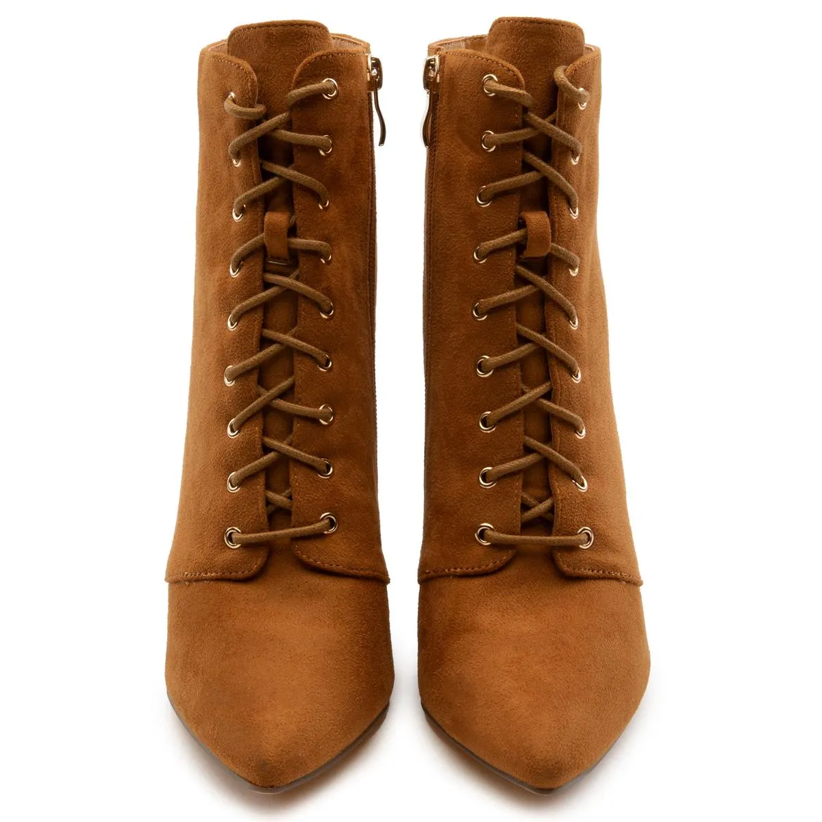 Milano-1 Lace-Up Block Heel Bootie