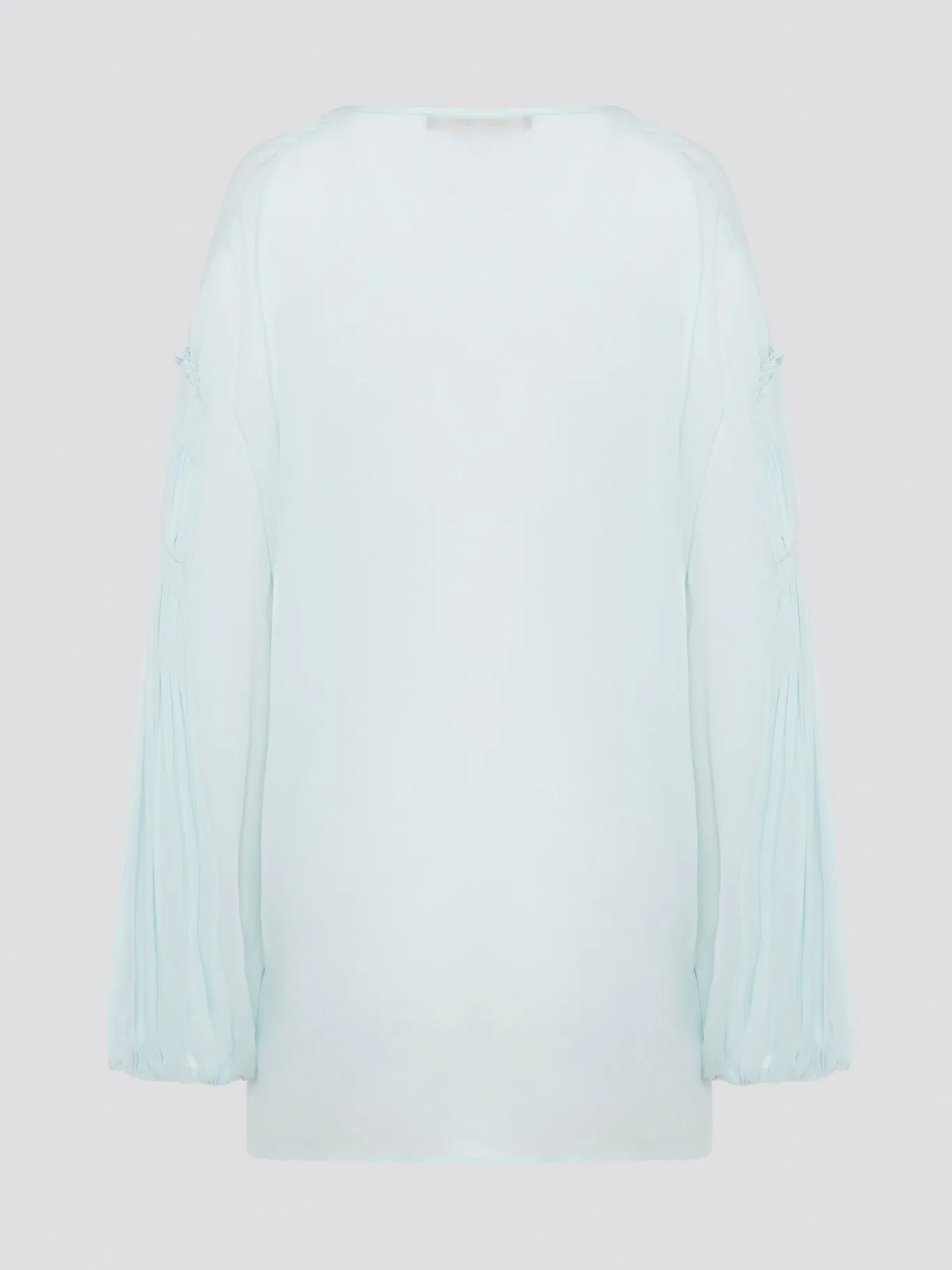 Mint Green Tie Front Blouse