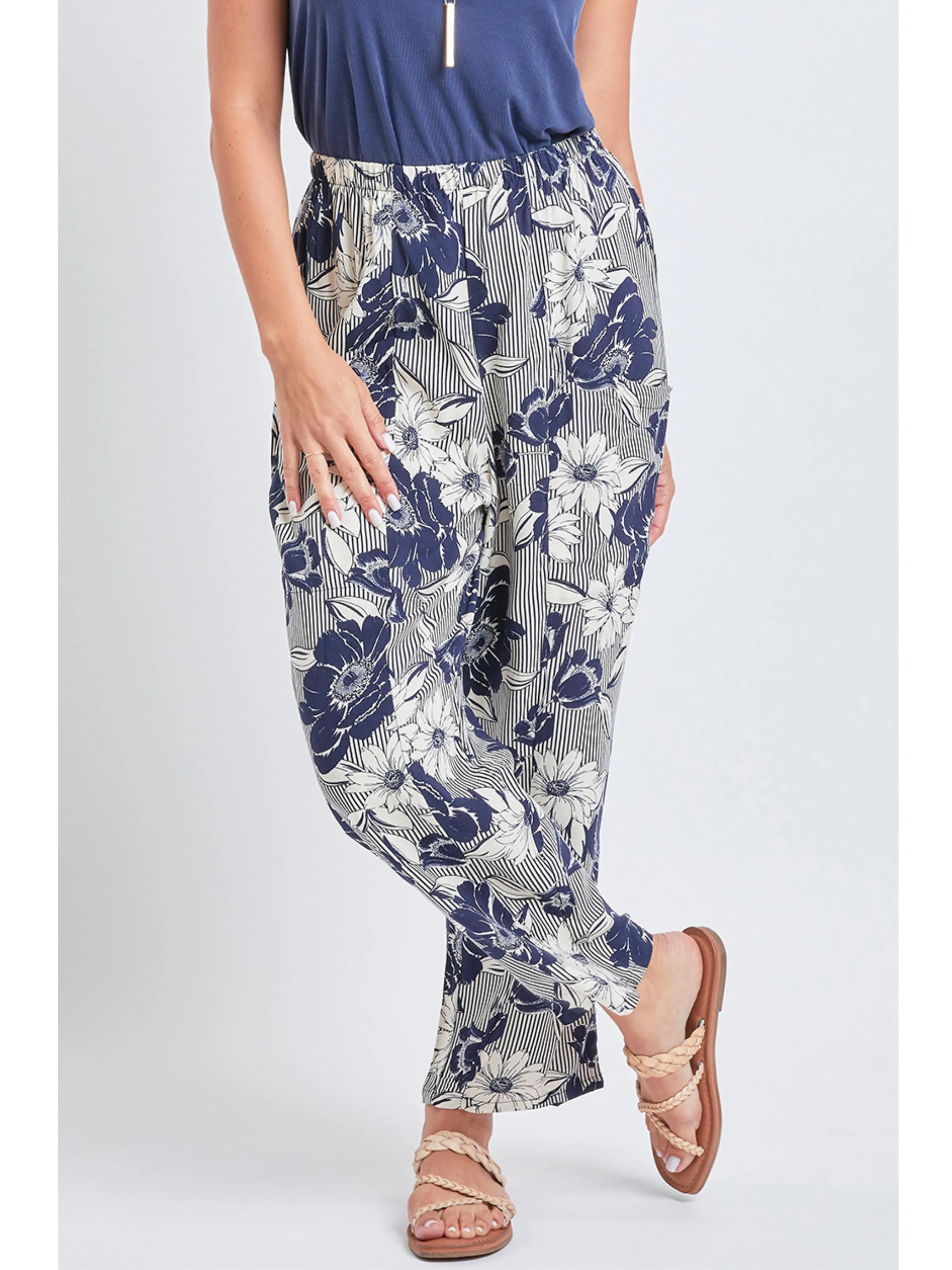 Missy Pull-On Relaxed Rise Pant W/Tapered Leg 6 Pack