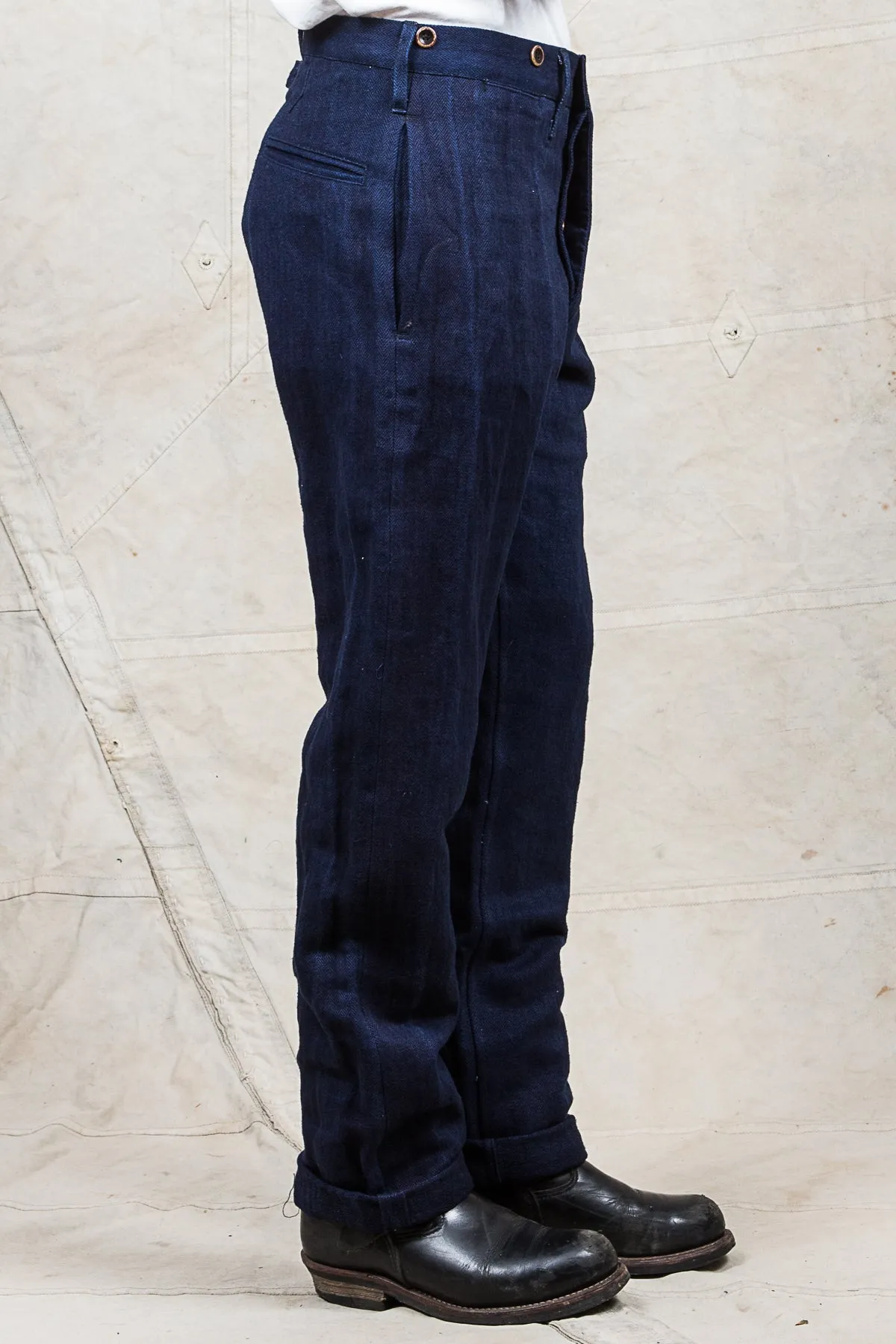 Mister Freedom Le Vaillant Indigo HBT Trousers