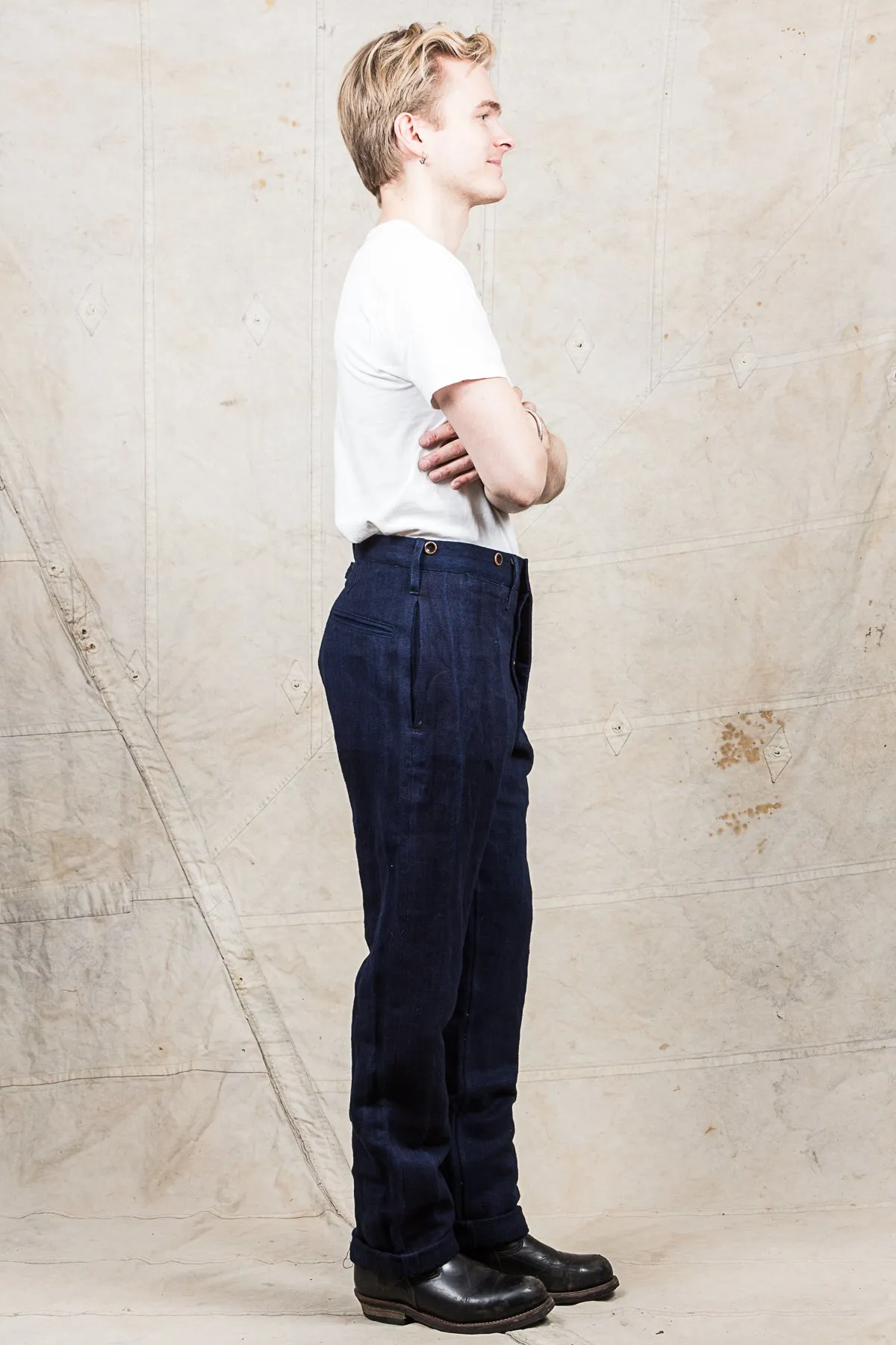 Mister Freedom Le Vaillant Indigo HBT Trousers
