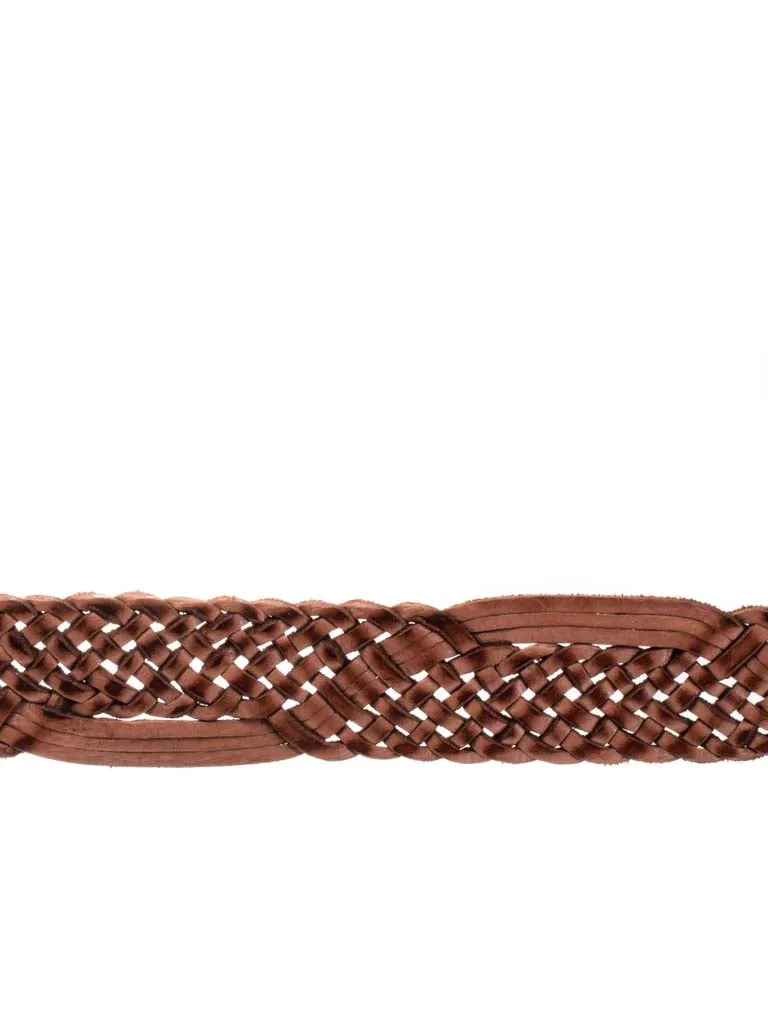 Mumbai Buckle Woven Leather Belt