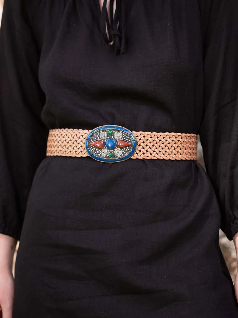 Mumbai Buckle Woven Leather Belt
