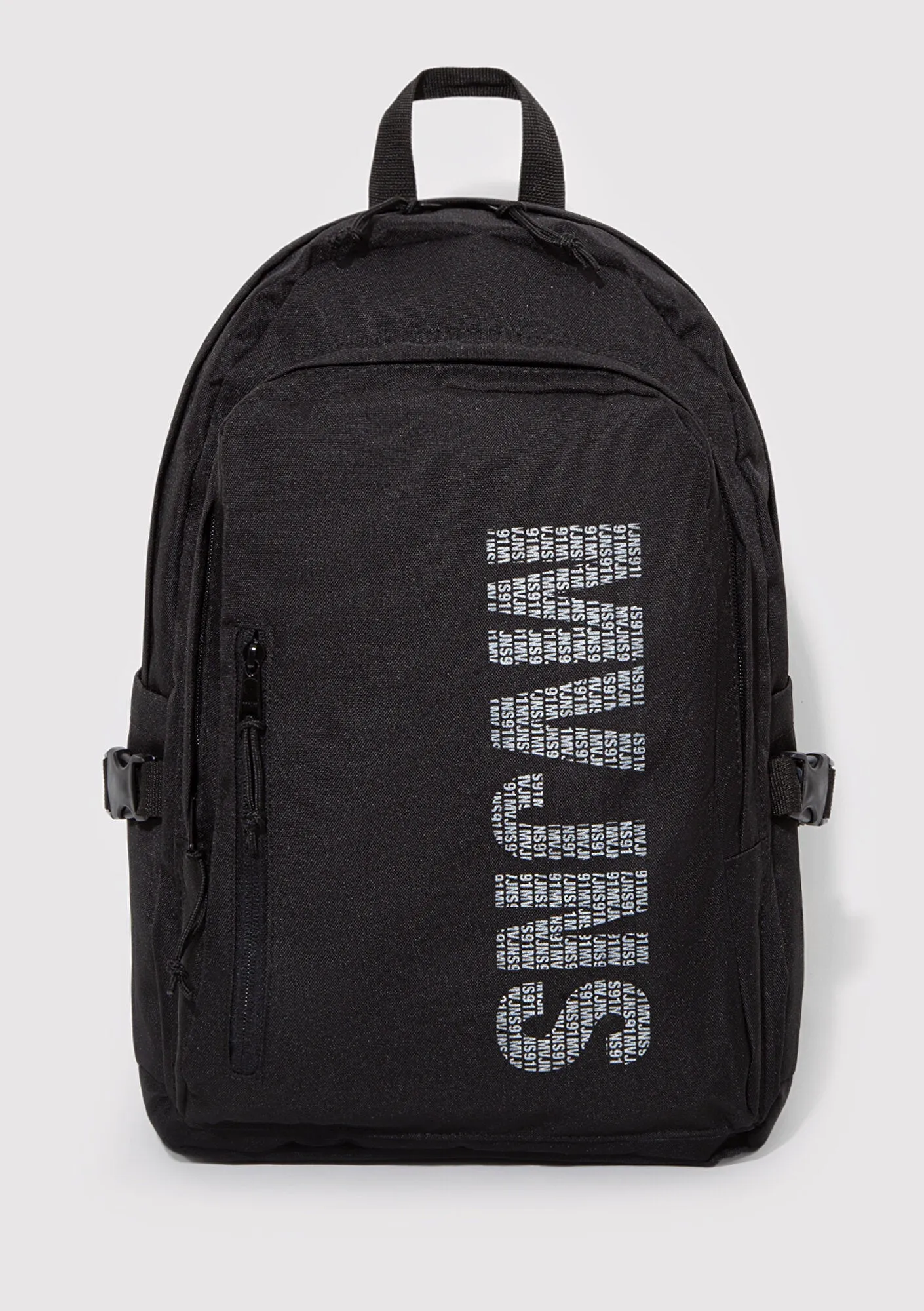 MVJNS Printed Black Backpack