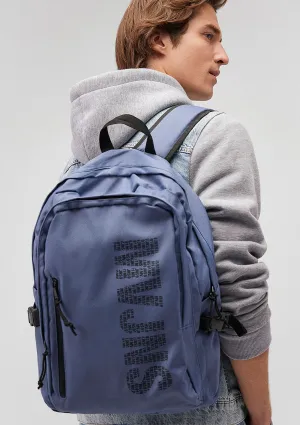 MVJNS Printed Blue Backpack