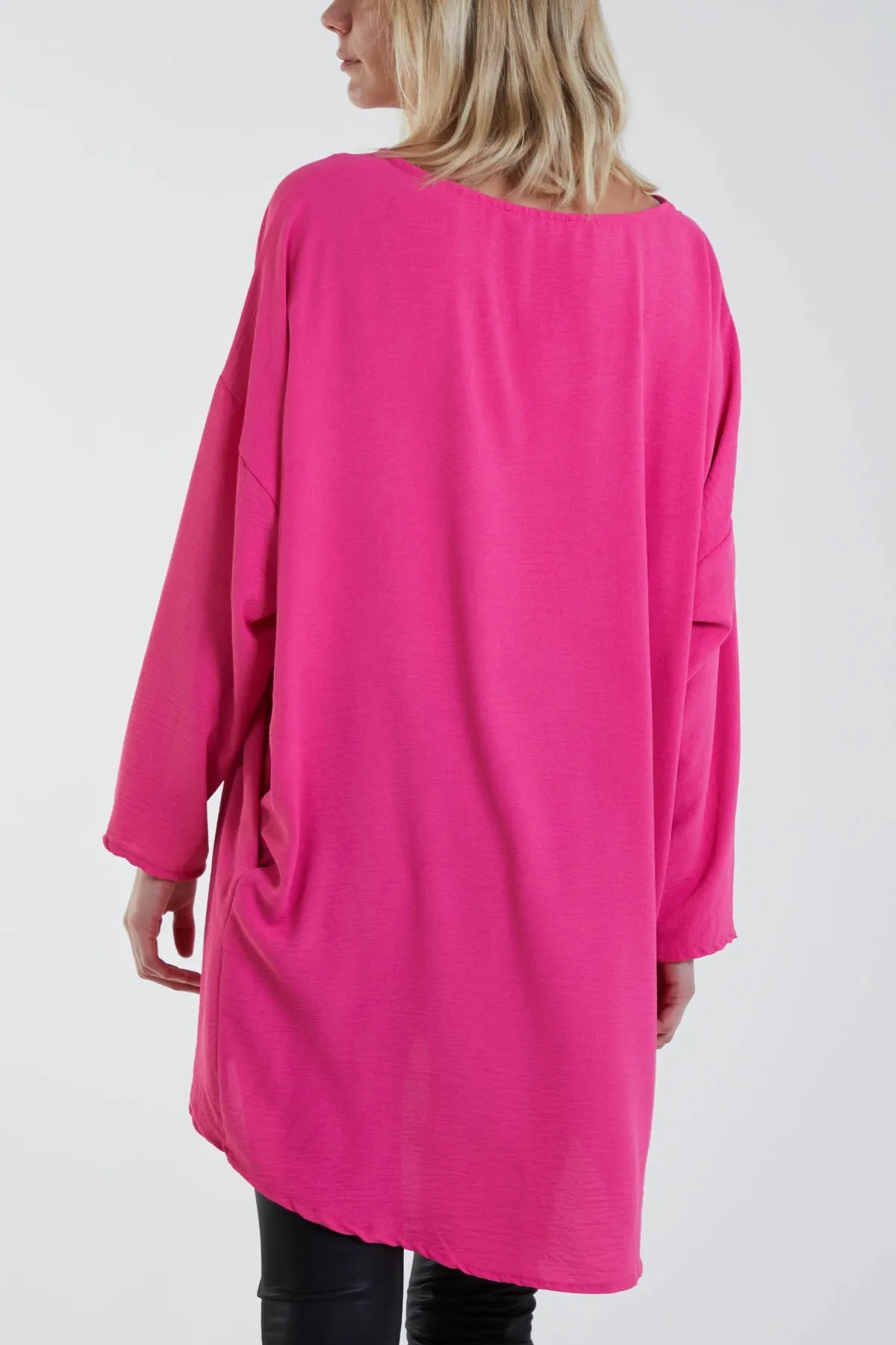 Necklace Longline Dip Hem Tunic