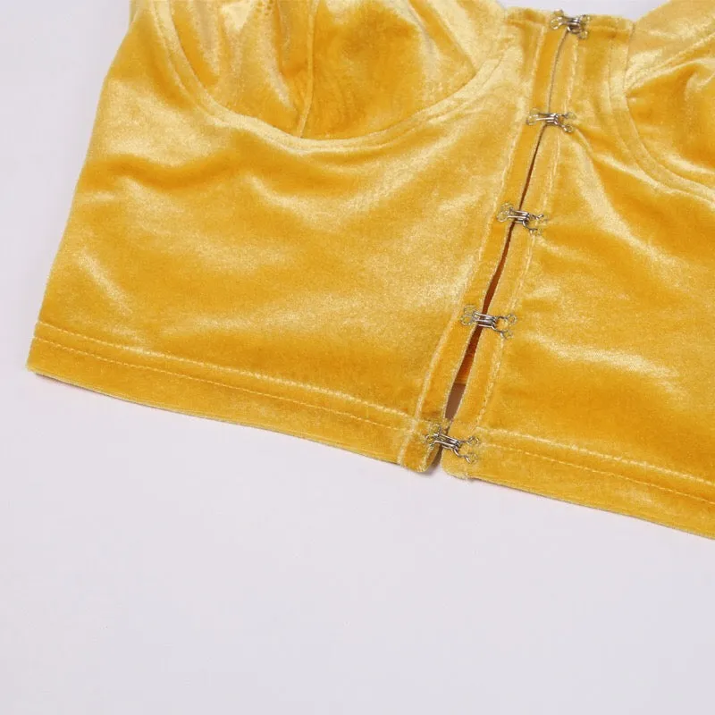 [@_nikiica_] 'YELLOW VELVET" TANK TOP K040101REVIEW