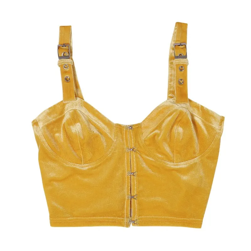[@_nikiica_] 'YELLOW VELVET" TANK TOP K040101REVIEW