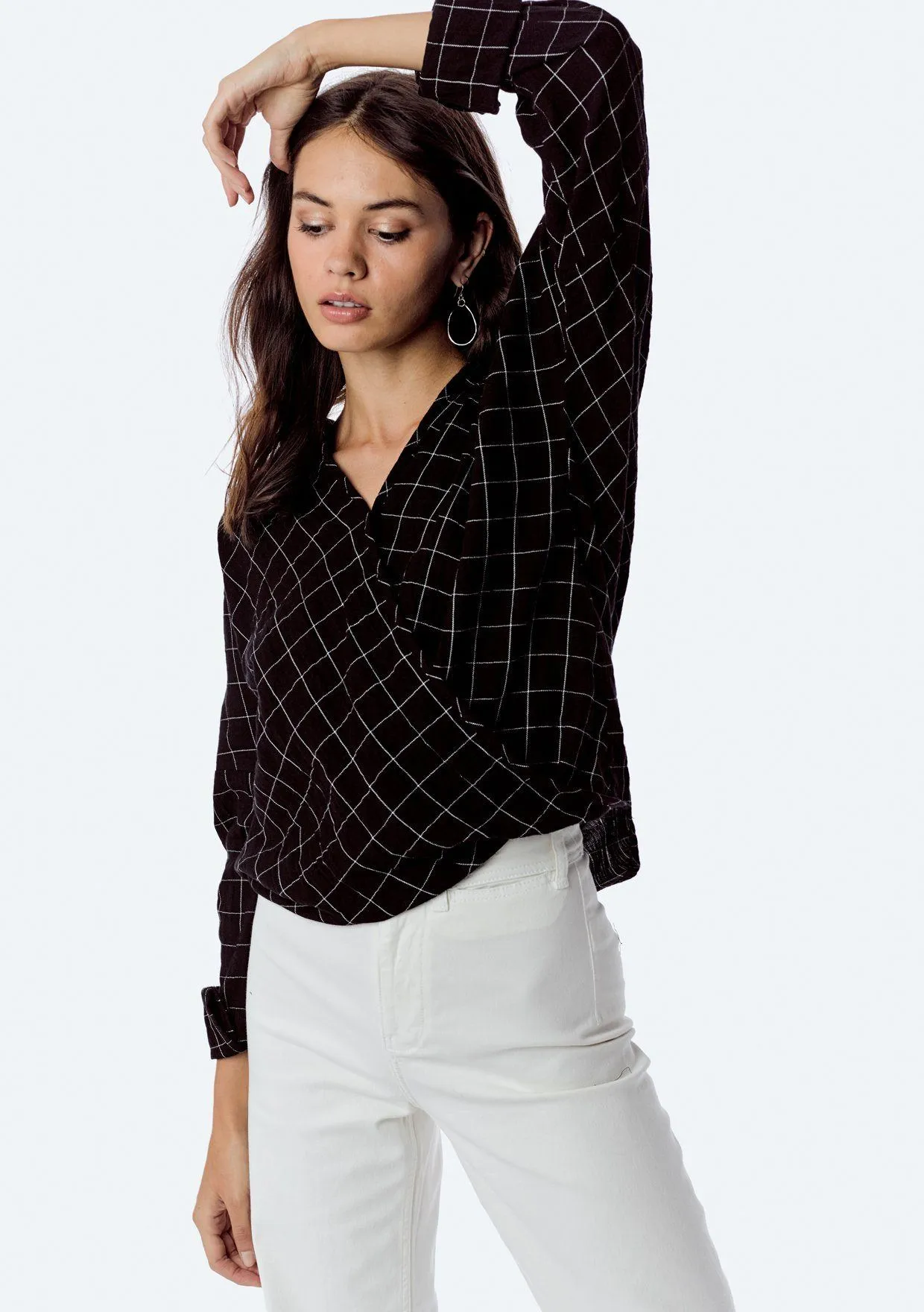 Nina Plaid Top