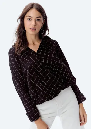 Nina Plaid Top