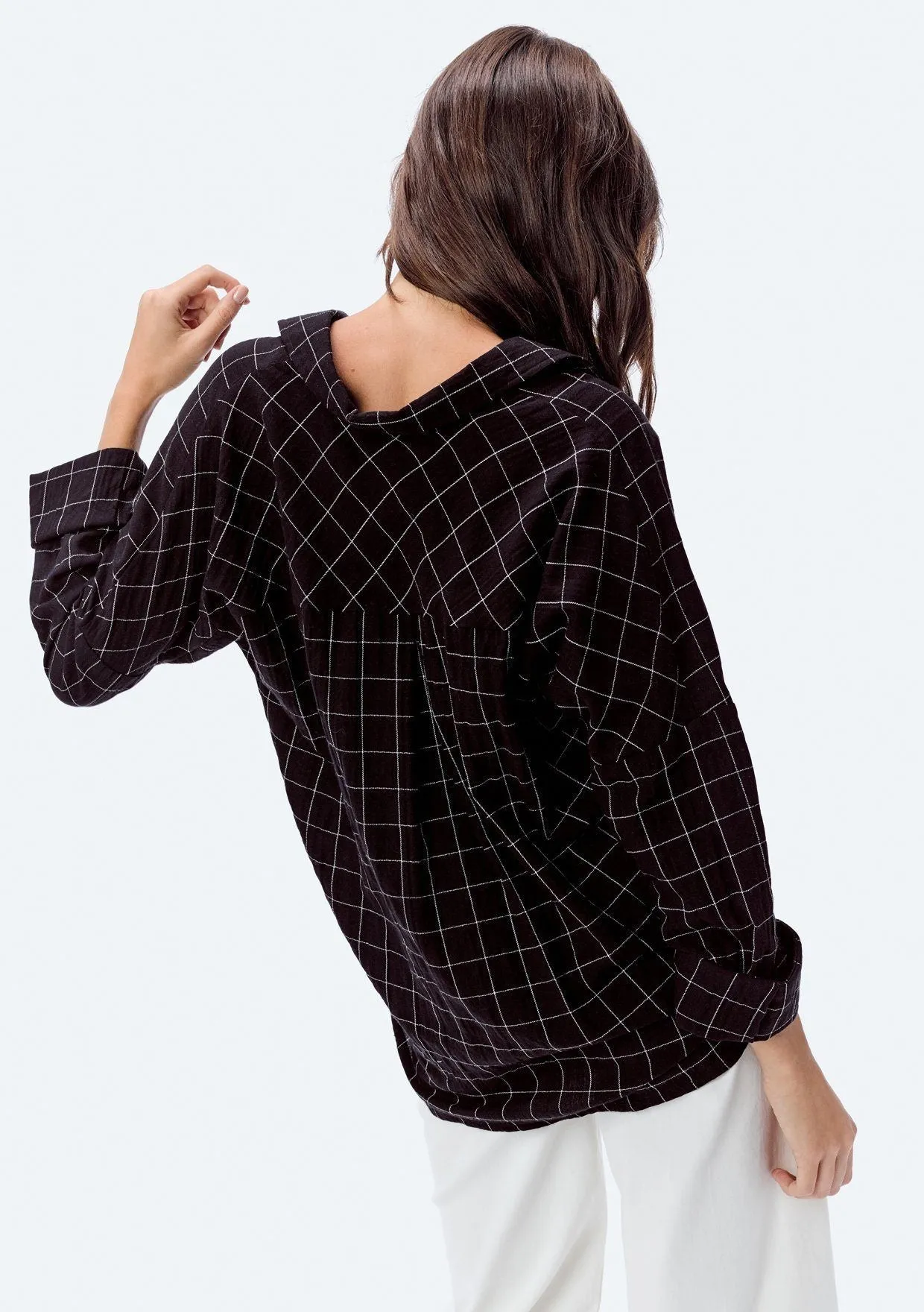 Nina Plaid Top