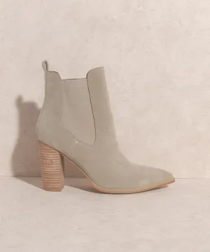 Oasis Society Esmee - Tan Chelsea Boot Block 3.5" High Heel