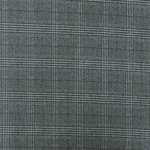 Off Black-White Plaid Printed Stretch Polyester Athletic Mesh Knit Fabric