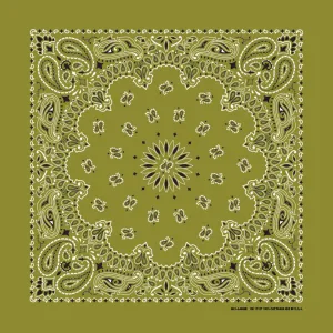 Olive Paisley Bandana