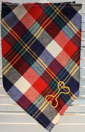 Outline Dog Bone Tie Bandana