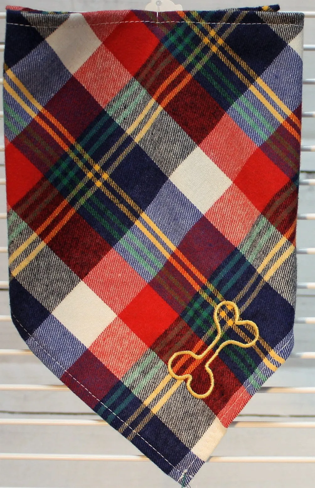 Outline Dog Bone Tie Bandana