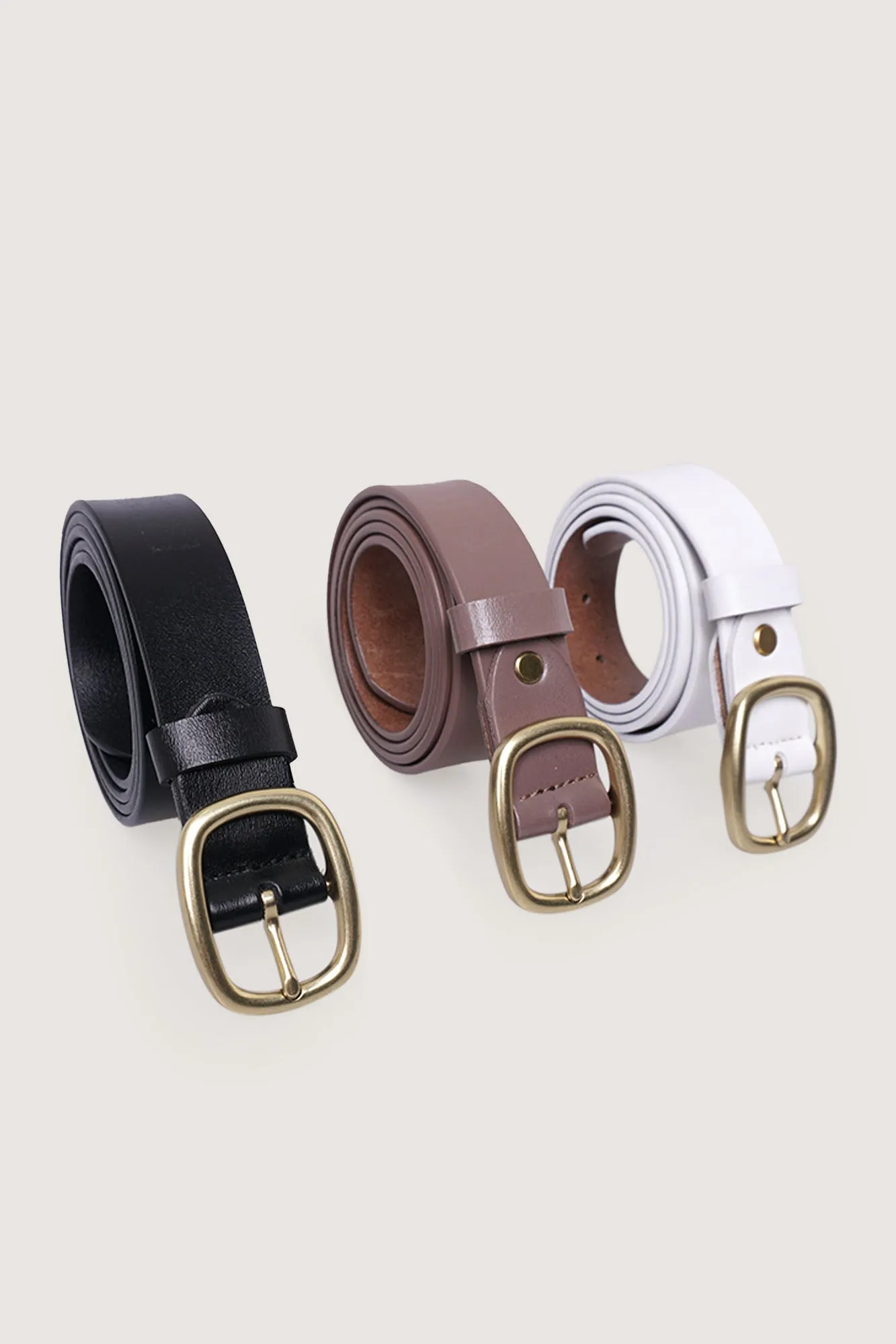 Oval Buckle Belt