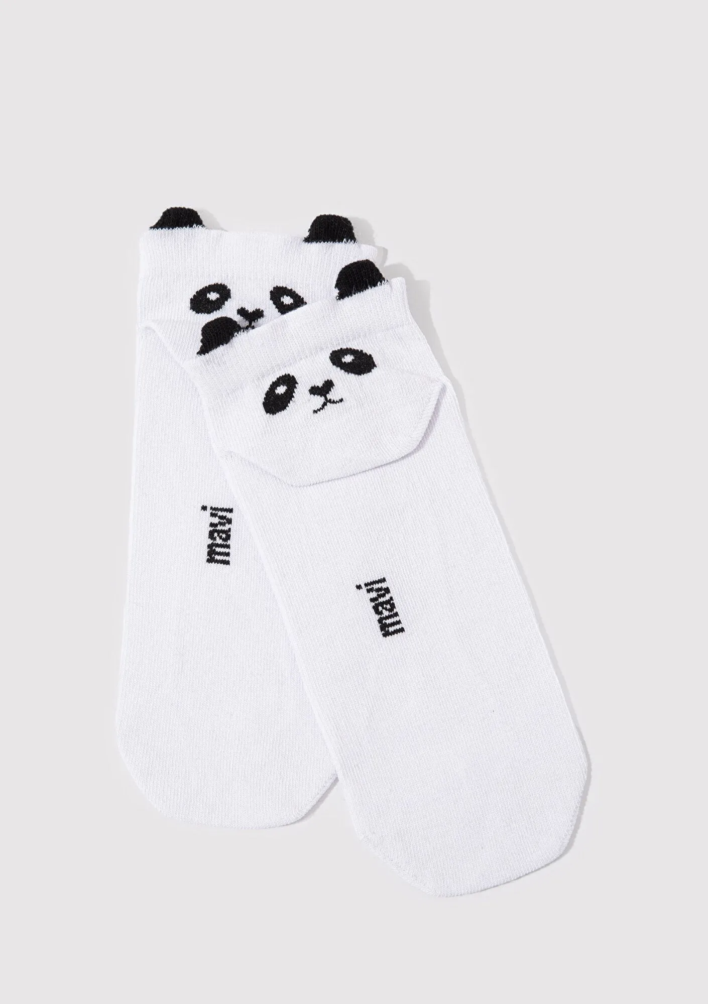 Panda Emroidered Ankle Socks