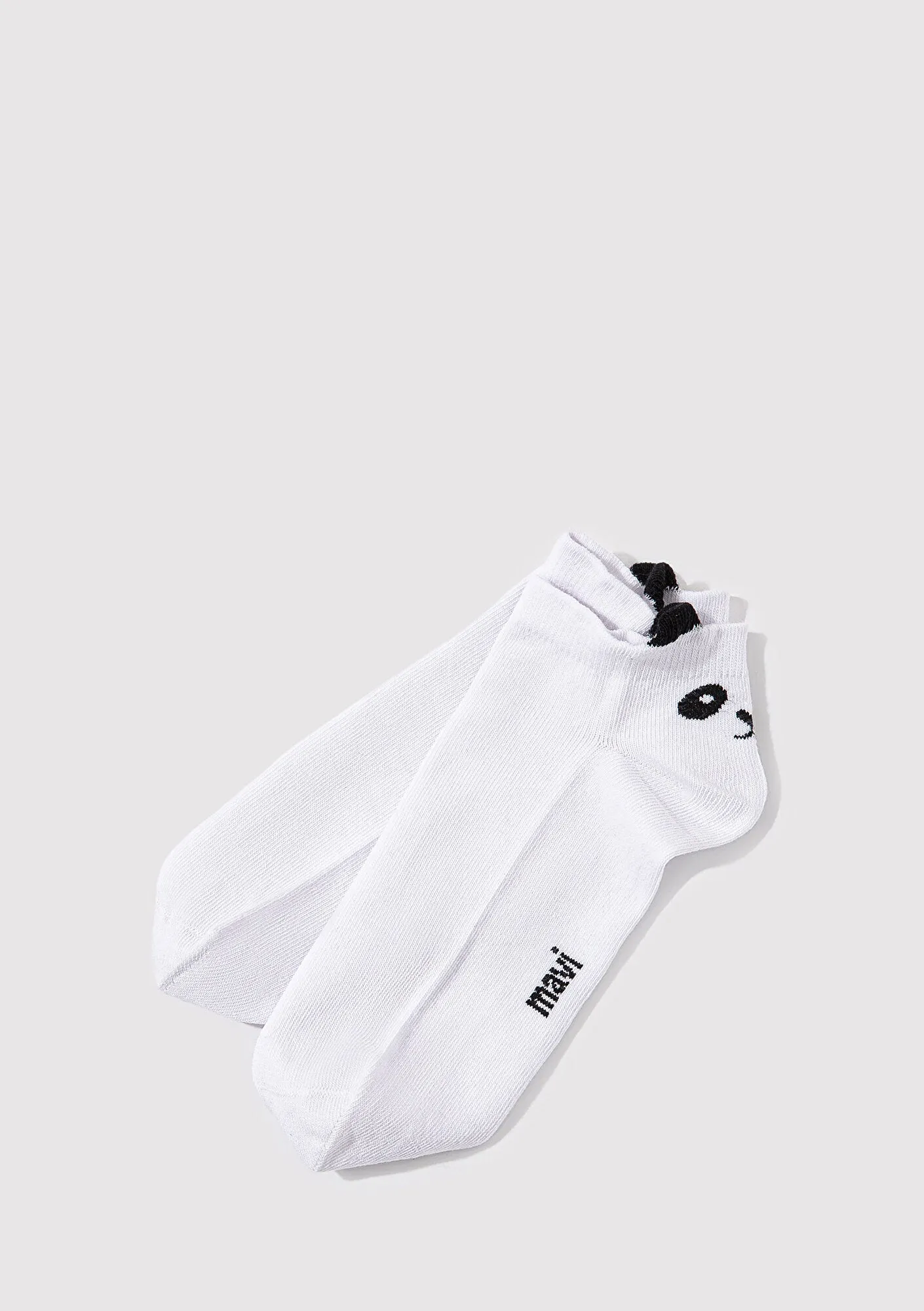 Panda Emroidered Ankle Socks