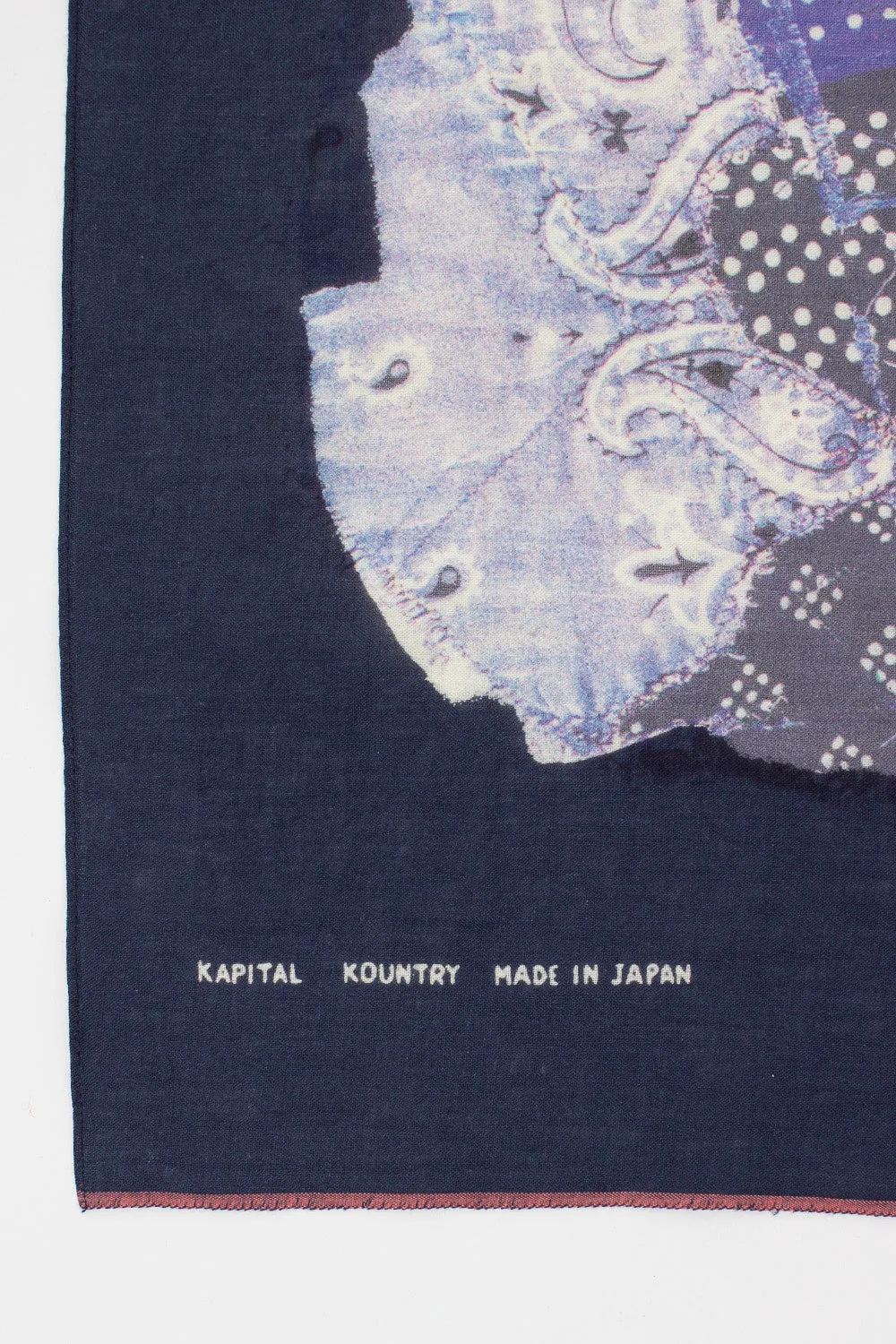 Patchwork Printed Bandana Navy