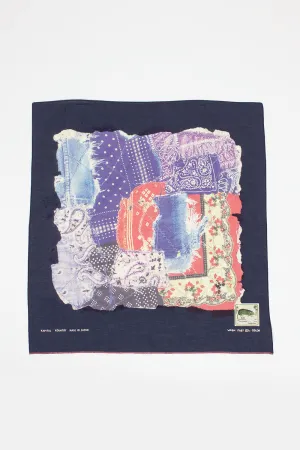 Patchwork Printed Bandana Navy