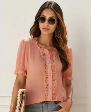 Peach Fuzz Blouse