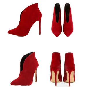 Peep Toe Booties High Heels
